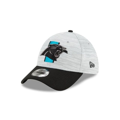 Blue Carolina Panthers Hat - New Era NFL Official NFL Training 39THIRTY Stretch Fit Caps USA8367024